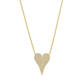 Medium Diamond Heart Necklace