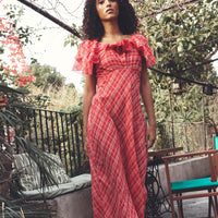 NEVARA DRESS -- SYLVIE PLAID