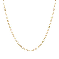 14K Paperclip Chain Necklace