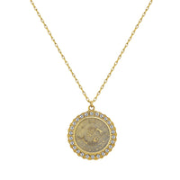 Zodiac Disc Necklace