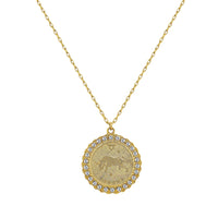 Zodiac Disc Necklace