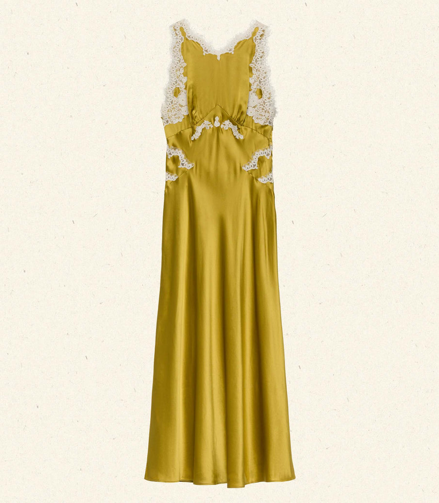 ODELINA DRESS -- OAKMOSS