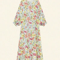 OLIANA DRESS -- BLANC ANEMONE BLOOM