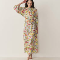 OLIANA DRESS -- BLANC ANEMONE BLOOM