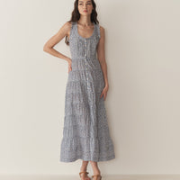 OTTESSA DRESS -- CORNFLOWER HILLSIDE BLOOM