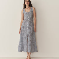 OTTESSA DRESS -- CORNFLOWER HILLSIDE BLOOM