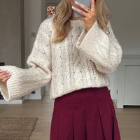 Burgundy Polie Skirt