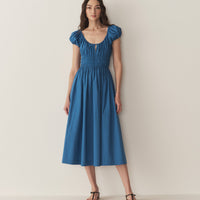 QUINN DRESS -- SOFT COBALT