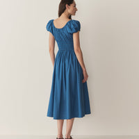 QUINN DRESS -- SOFT COBALT