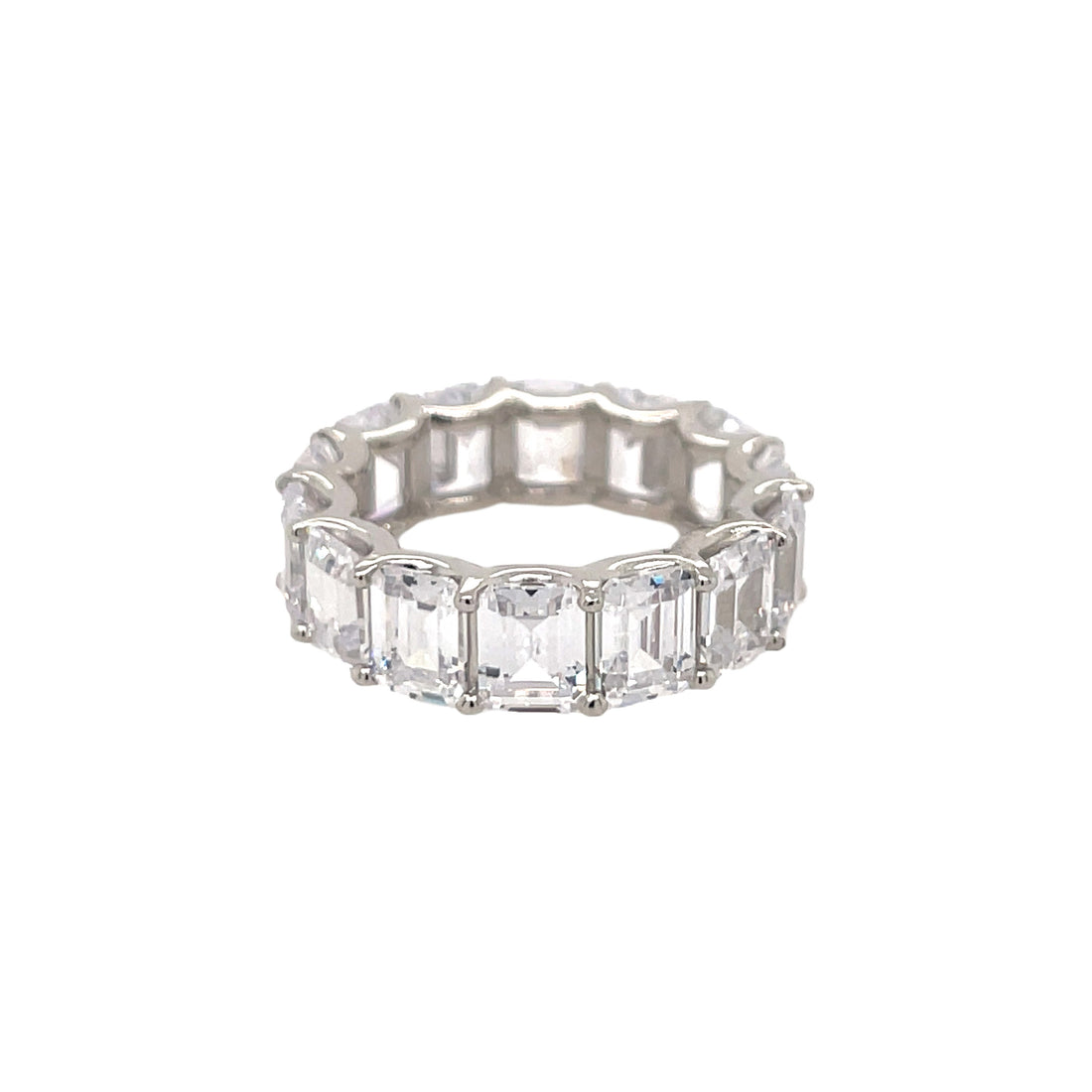 Emerald Cut Eternity Band