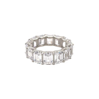 Emerald Cut Eternity Band