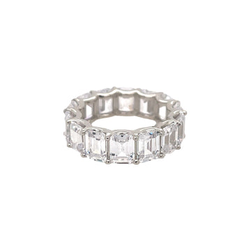 Emerald Cut Eternity Band