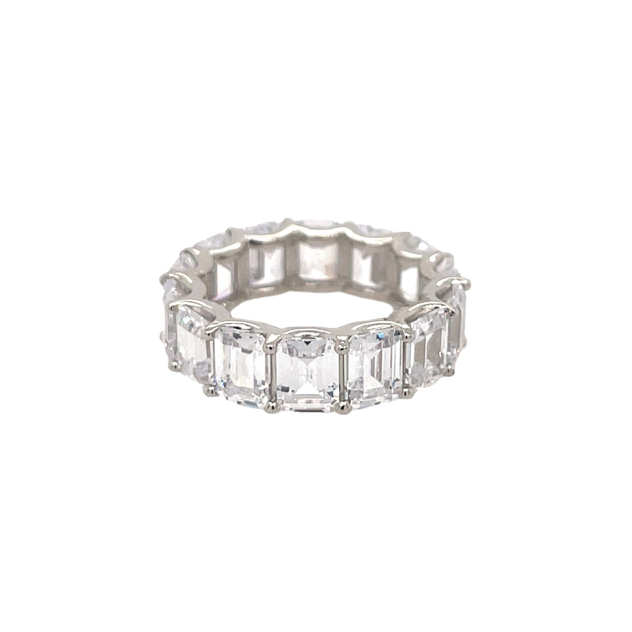 Emerald Cut Eternity Band