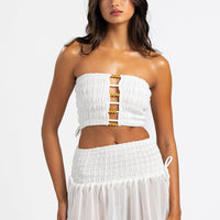 Sinora Mini Skirt - White