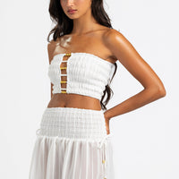 Sinora Mini Skirt - White