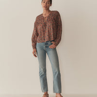 RENELLE TOP -- L'ORANGE SOLEIL FLEURIT