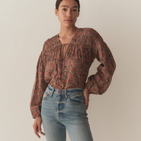 RENELLE TOP -- L'ORANGE SOLEIL FLEURIT