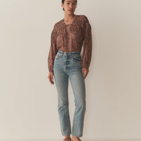 RENELLE TOP -- L'ORANGE SOLEIL FLEURIT