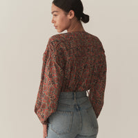 RENELLE TOP -- L'ORANGE SOLEIL FLEURIT