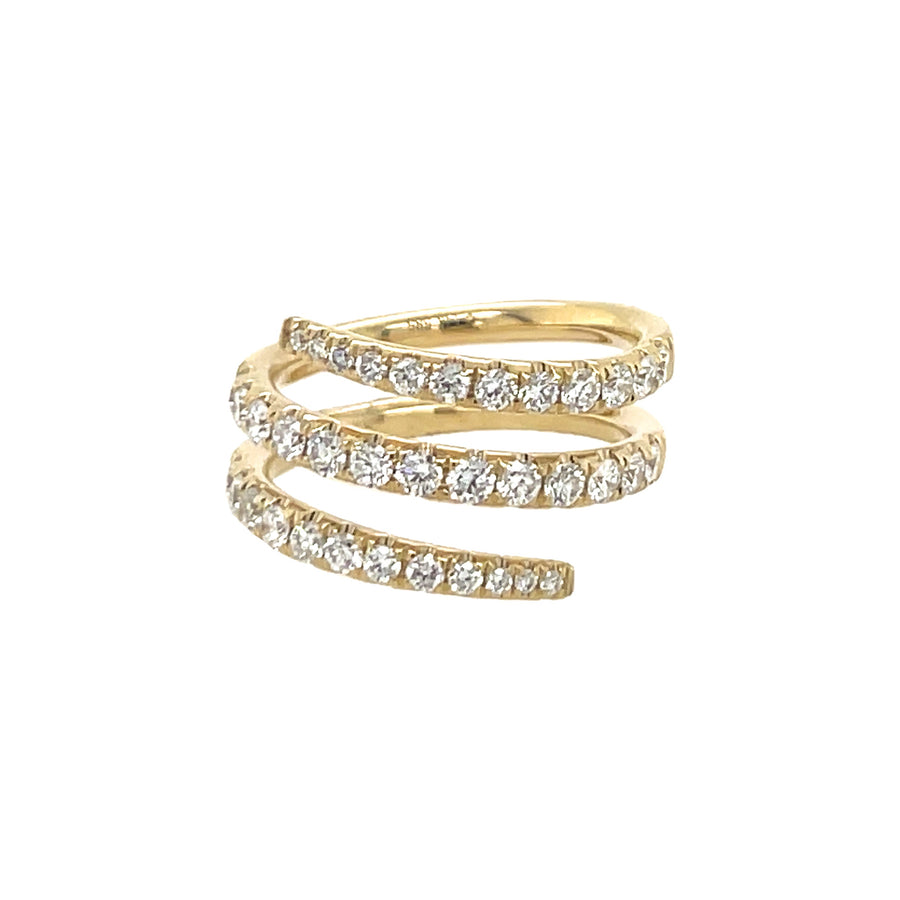 Diamond Coil Ring