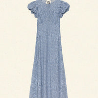 ROMINA DRESS -- CORNFLOWER HILLSIDE BLOOM