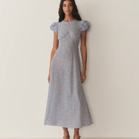 ROMINA DRESS -- CORNFLOWER HILLSIDE BLOOM