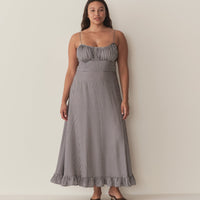 ROSARIA DRESS -- SANTA MARINA GINGHAM