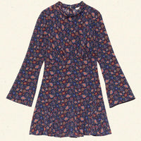 SELENA DRESS -- MIDNIGHT RIVIERA MEDALLION