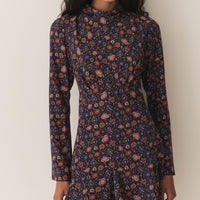 SELENA DRESS -- MIDNIGHT RIVIERA MEDALLION