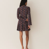 SELENA DRESS -- MIDNIGHT RIVIERA MEDALLION