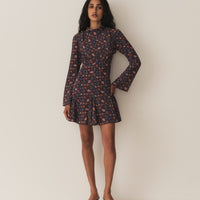 SELENA DRESS -- MIDNIGHT RIVIERA MEDALLION