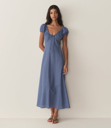SOFIA DRESS -- CASSIS CHECK