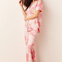 Elsa Cloud Jersey PJ Set in Dahlia