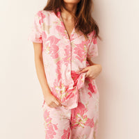 Elsa Cloud Jersey PJ Set in Dahlia