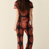 Alyssa Summer Jersey PJ Set in Desert Bloom