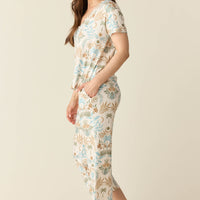 Alyssa Summer Jersey PJ Set in Oasis
