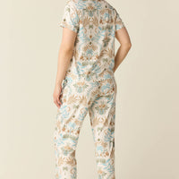 Alyssa Summer Jersey PJ Set in Oasis