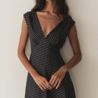 TAHLIA DRESS -- HEPBURN DOT