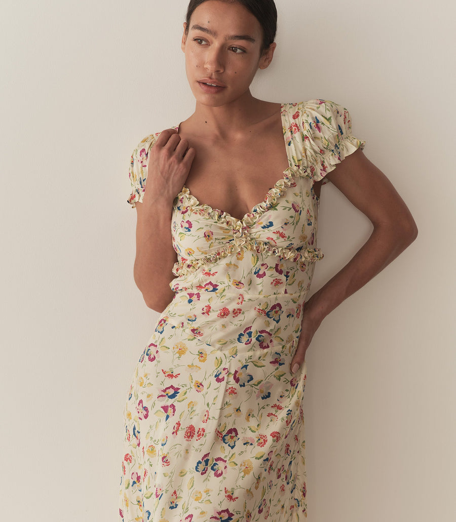 VALERINE DRESS -- WINDSWEPT BLOOMS