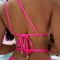Amber Top Neon Pink Ribbed