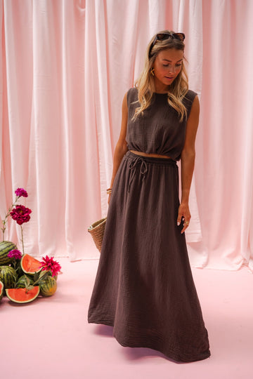 Chocolate Alyssa Skirt