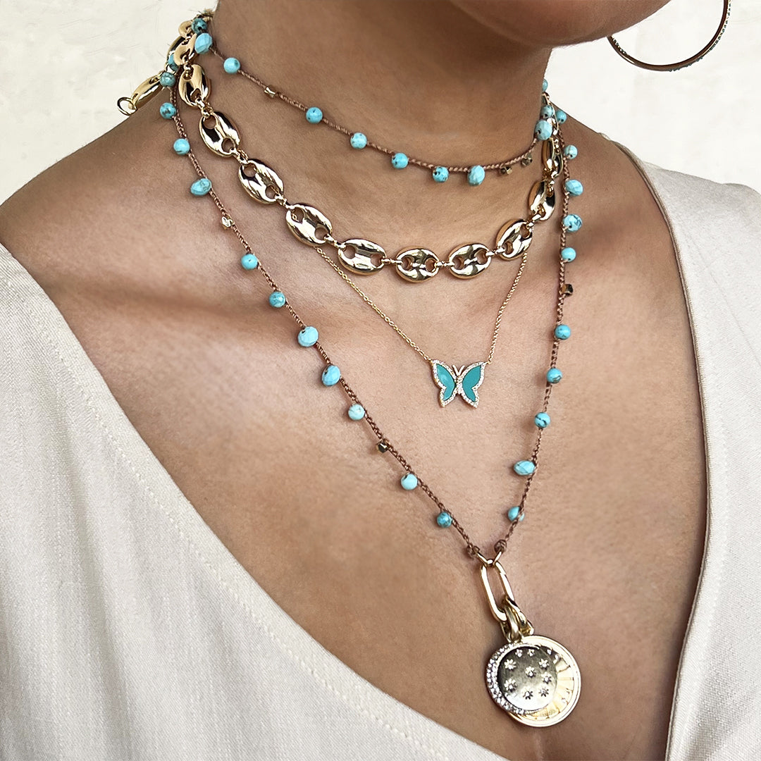 Turquoise Charm Necklace