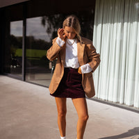 Burgundy Frederik Skirt