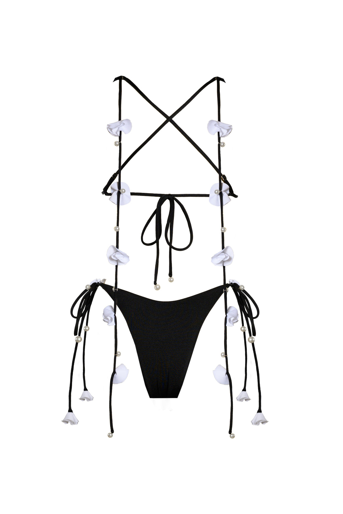 Fleur Tie Bottom Black