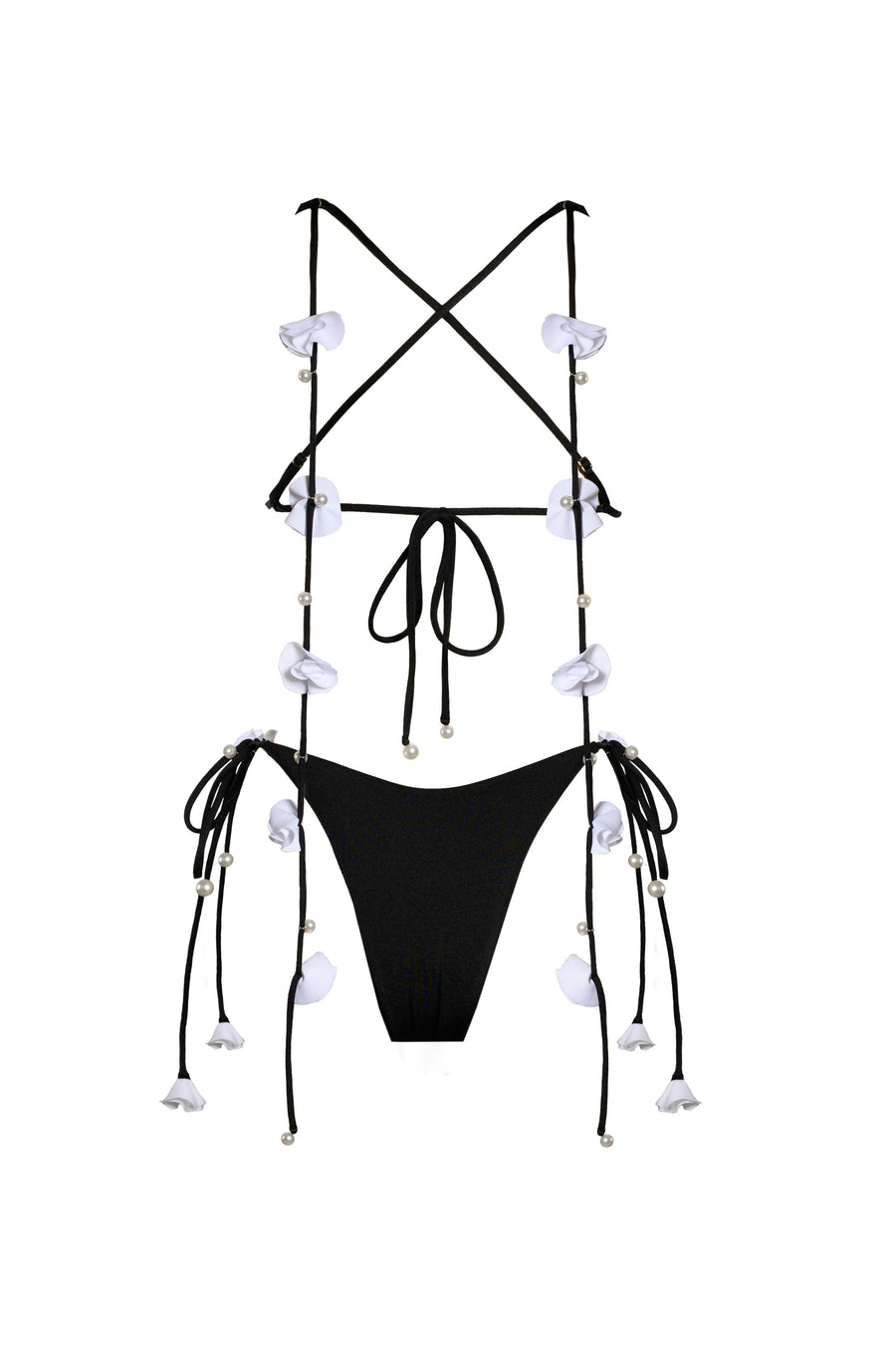 Fleur Tie Bottom Black