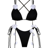 Fleur Tie Bottom Black